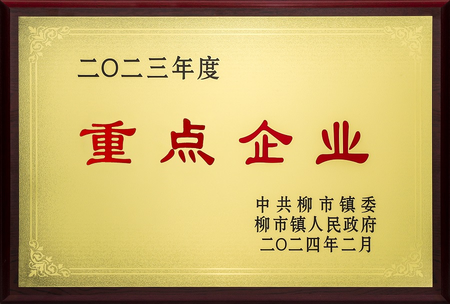 欣靈-2023年度柳市鎮(zhèn)重點(diǎn)企業(yè)-2024年02月 - 副本