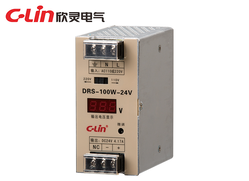 DRS-100W/120W/150W數(shù)顯導(dǎo)軌式開關(guān)電源
