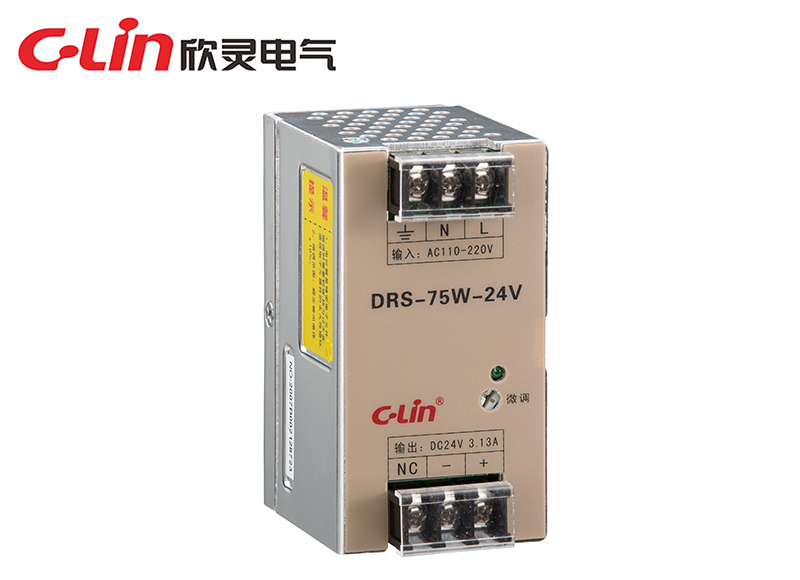DRS-15W/25W/35W/50W/75W 指示燈導(dǎo)軌式開關(guān)電源