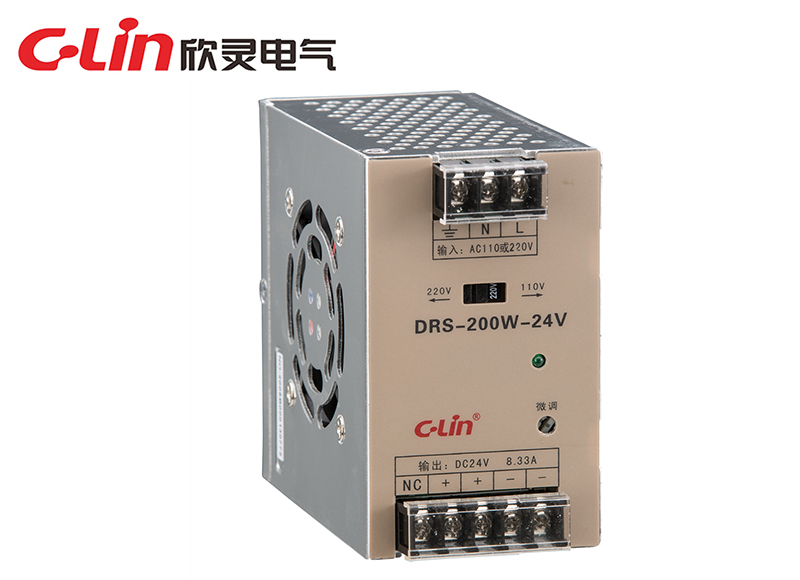 DRS-200W/250W/350W指示燈導(dǎo)軌式開關(guān)電源